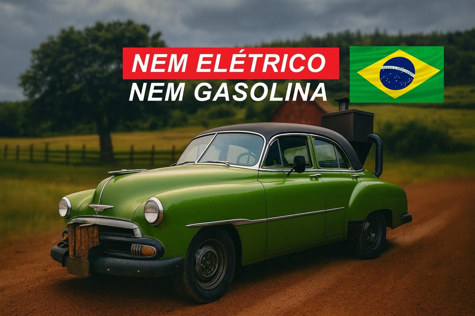 Inventor brasileiro cria carro movido a lenha, percorre 80 km com 20 kg de madeira e acende motor com fósforo em Santa Catarina