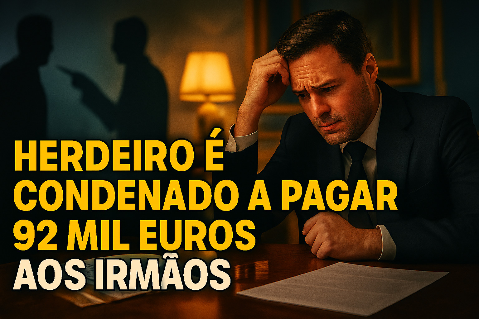 Herdeiro é condenado a pagar 92.798 euros aos irmãos deserdados pelo pai para evitar divisão da herança