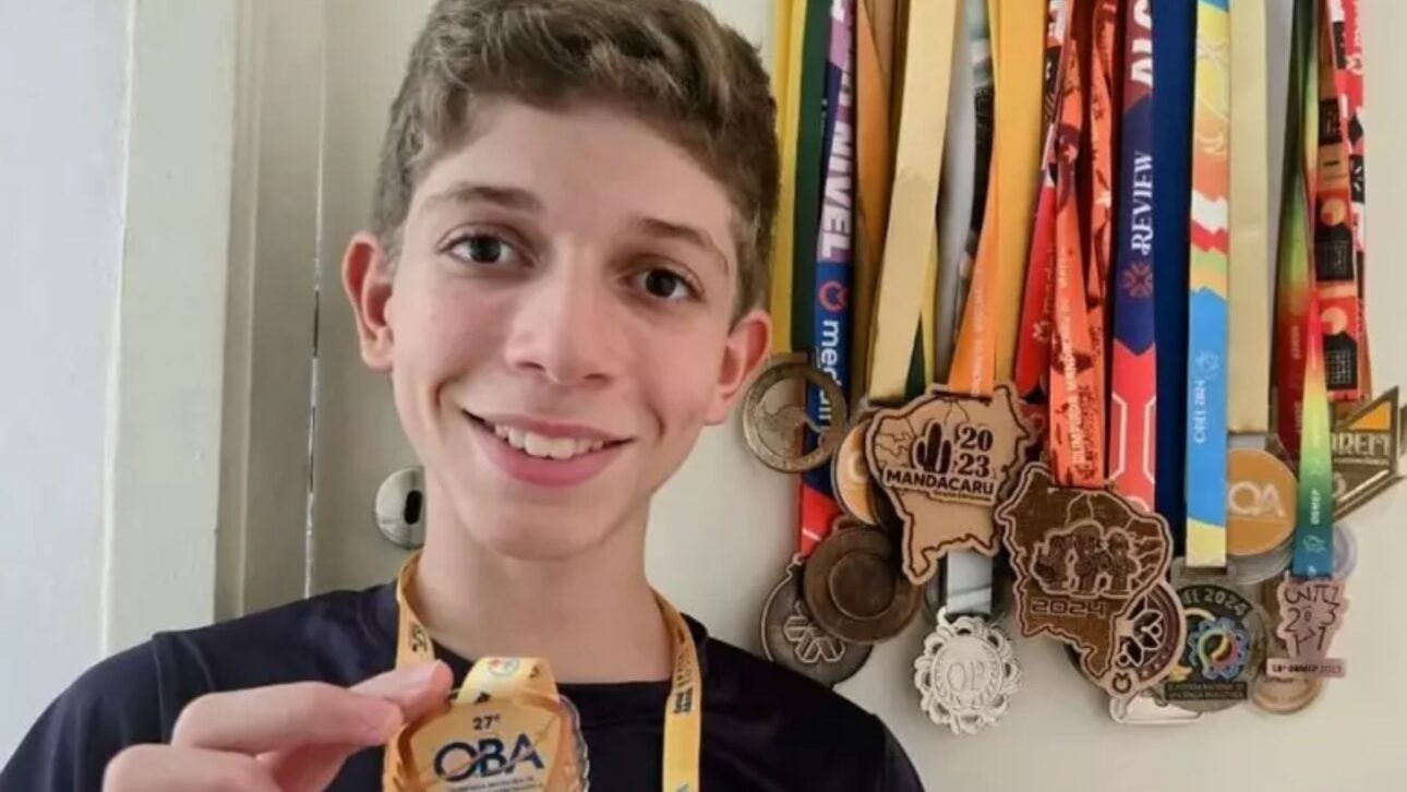 Aos 13 anos, Theo Correia soma 27 ouros em olimpíadas científicas estudando apenas 30 minutos por dia. Conheça sua rotina.