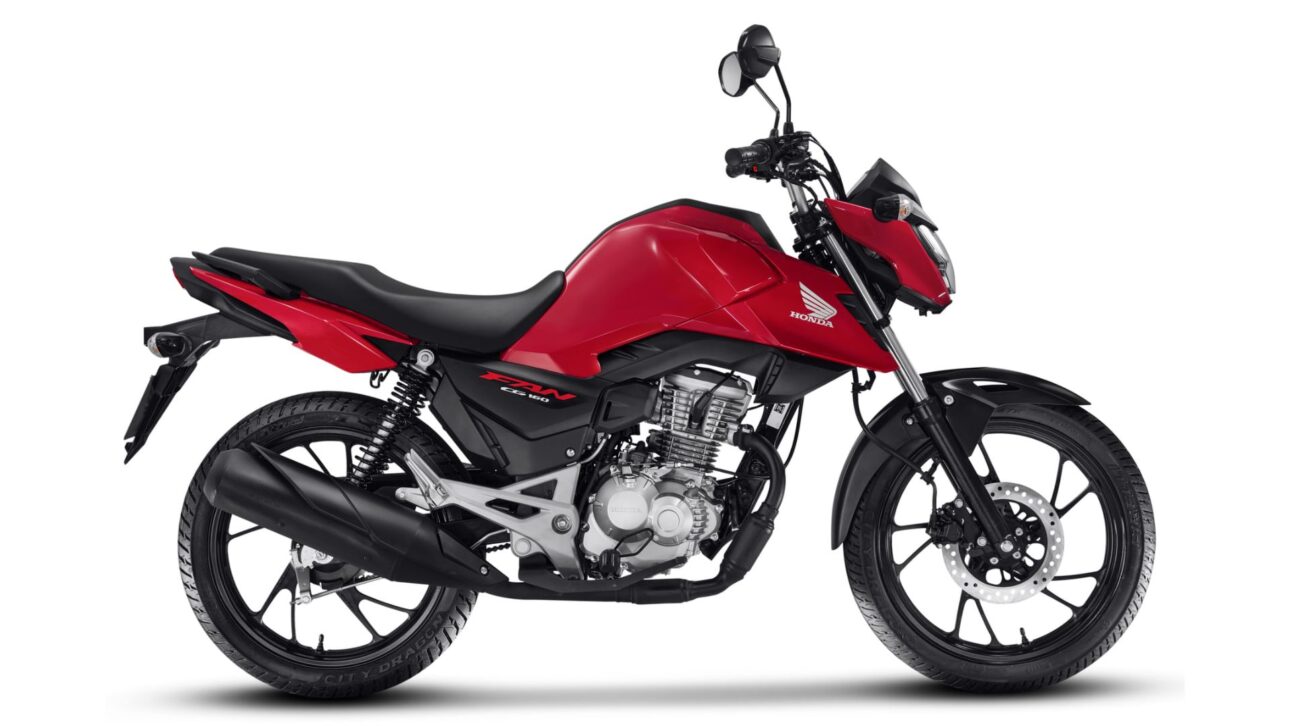 Honda CG 160 2026 mantém liderança no Brasil com consumo de até 40 km/l, preço acessível e motor de 162,7 cc.