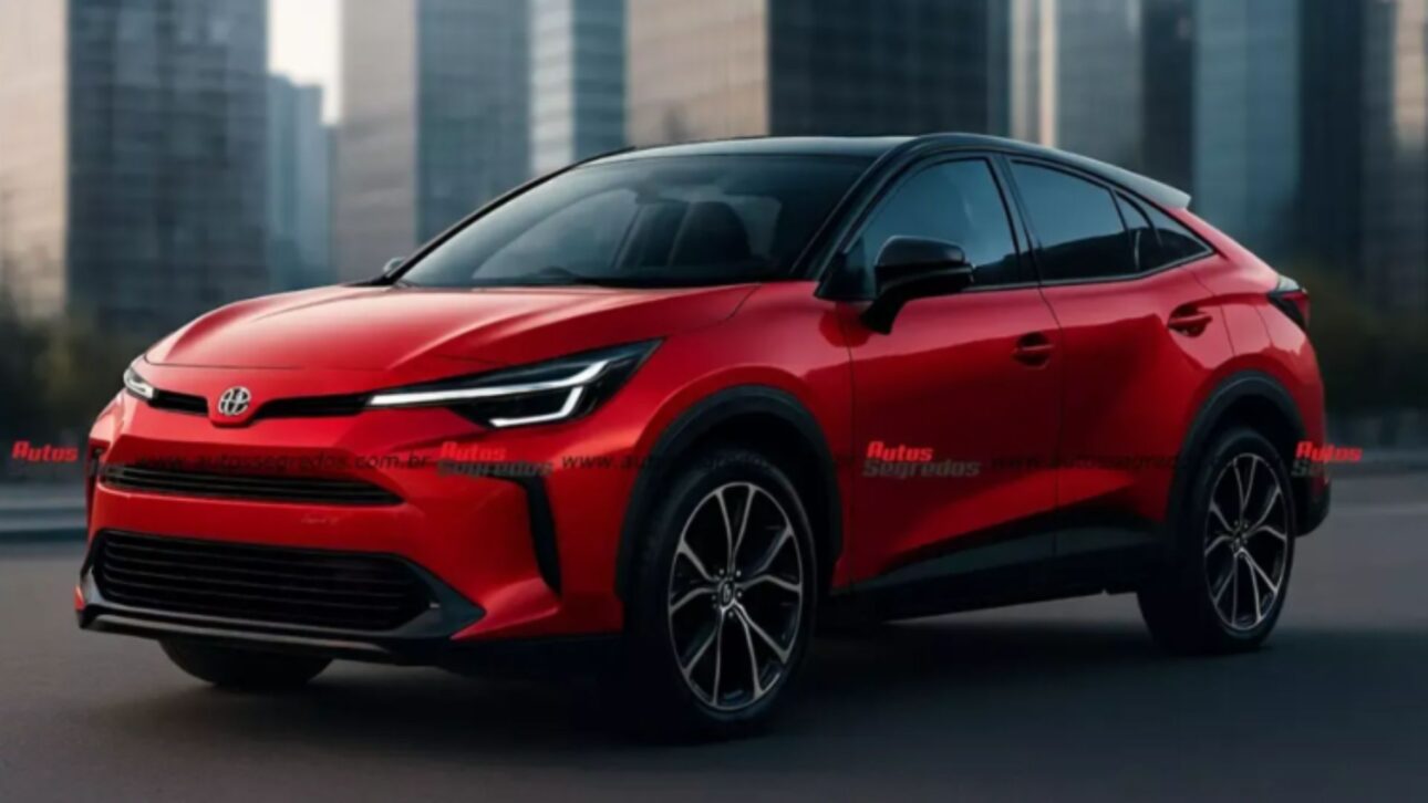 Toyota planeja SUV cupê híbrido flex com até 223 cv e 86 km elétricos, previsto para 2028, baseado na plataforma TNGA-C.