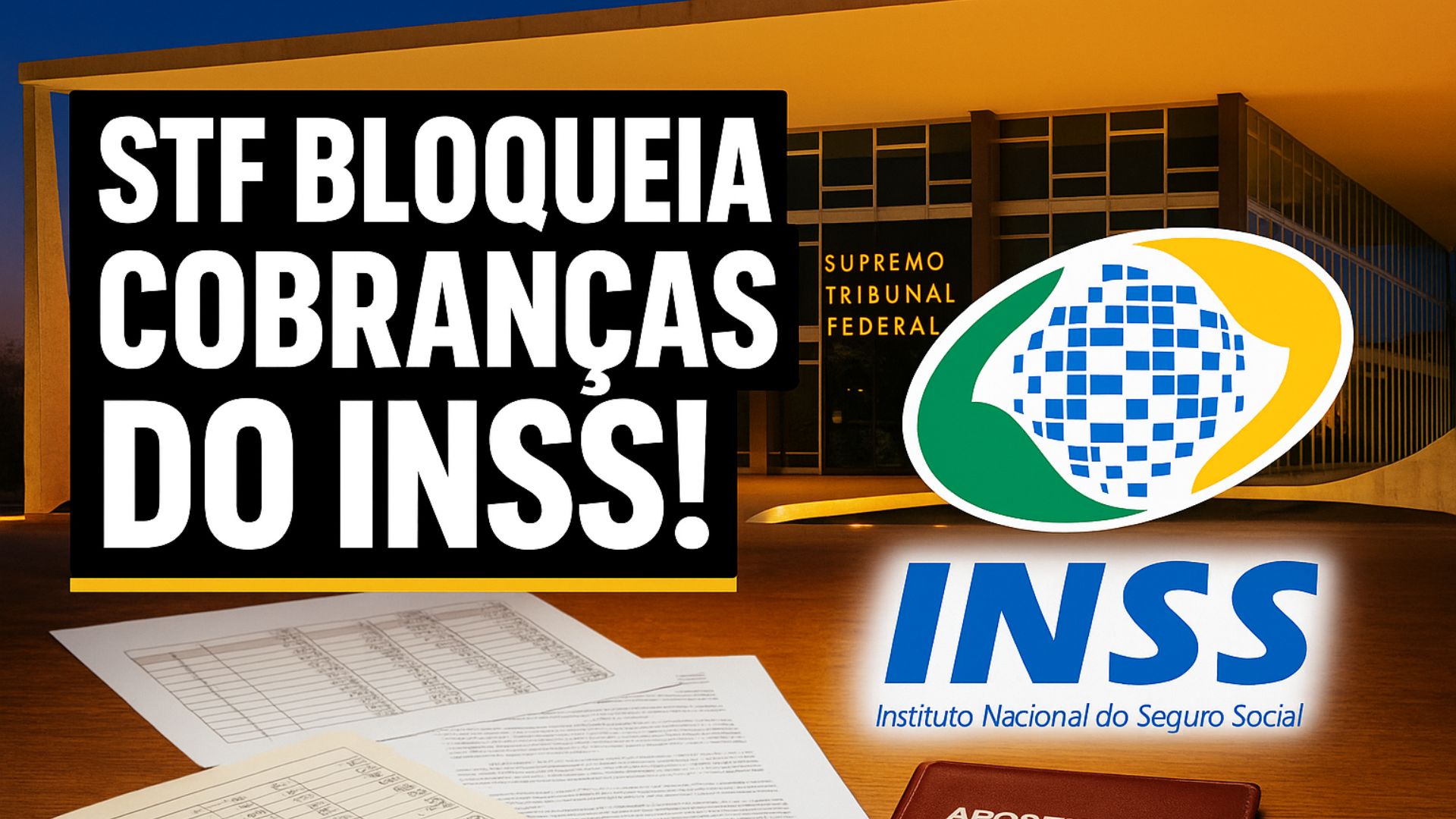 STF define que aposentados não precisam devolver valores da revisão da vida toda e impede novas cobranças do INSS. Entenda o impacto.
