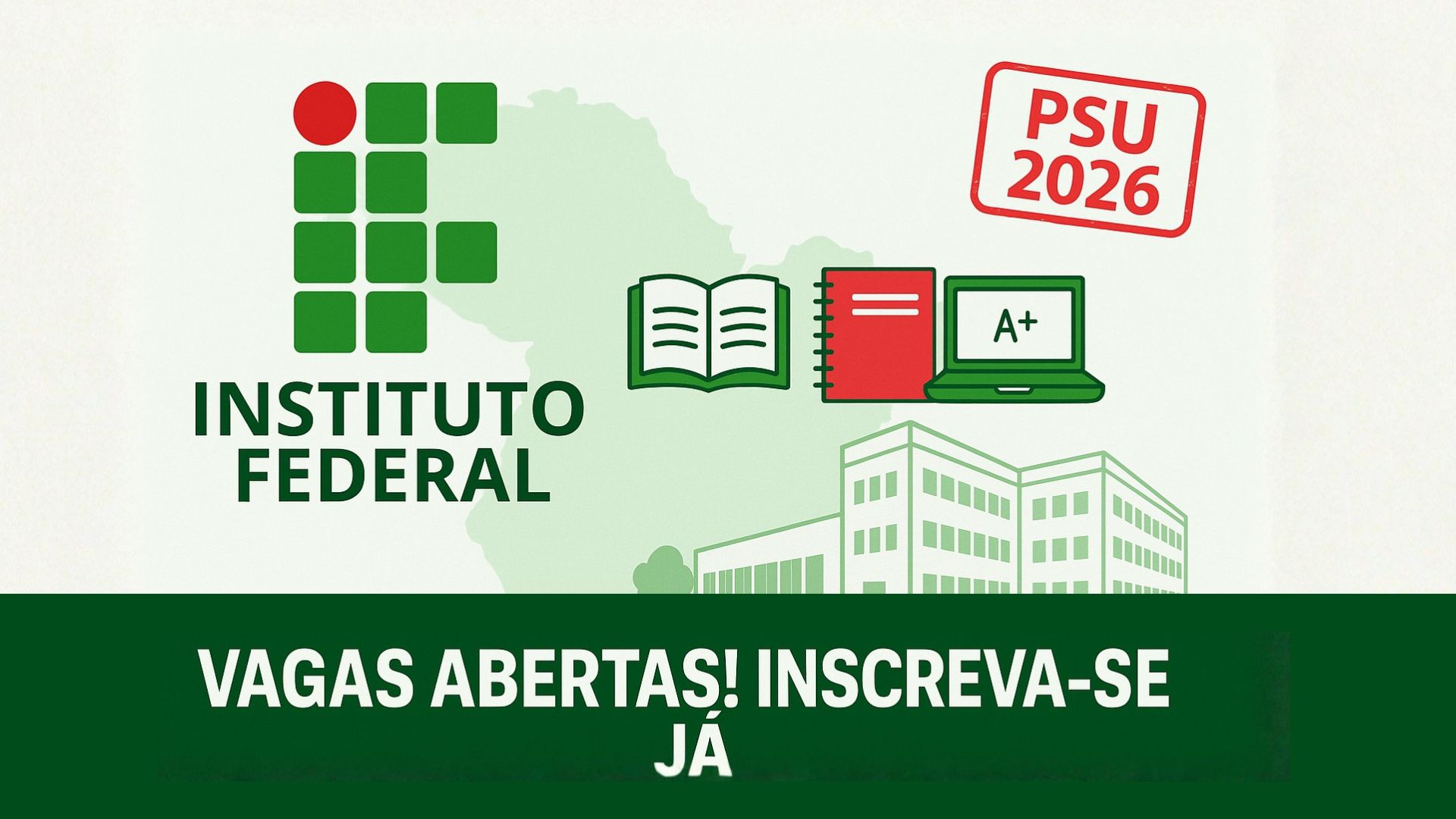 Instituto Federal do Pará abre 6.665 vagas em 17 unidades para cursos técnicos e de graduação. Inscrições online e seleção por boletim escolar ou Enem.