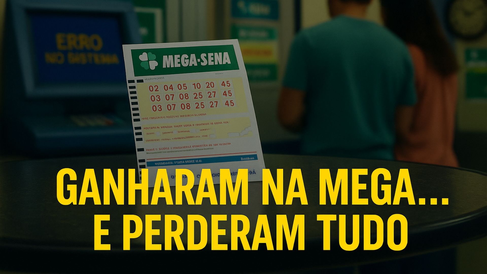 Casal do MS acerta a Mega-Sena, mas perde o prêmio por erro da lotérica. Caso segue há 25 anos com indenização ainda pendente.