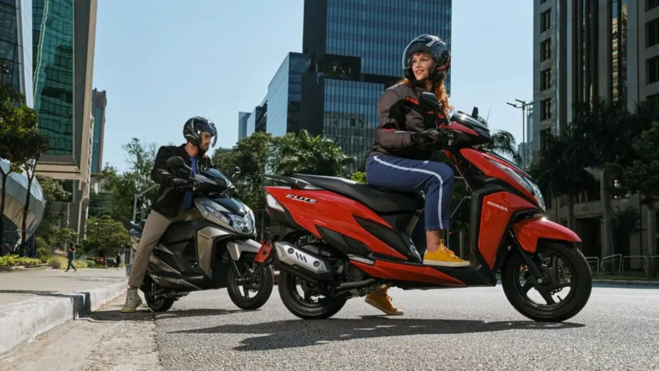 A nova Honda Elite 125 faz 45 km/l, tem motor que desliga sozinho no trânsito e preço mais baixo que muitas bicicletas elétricas.