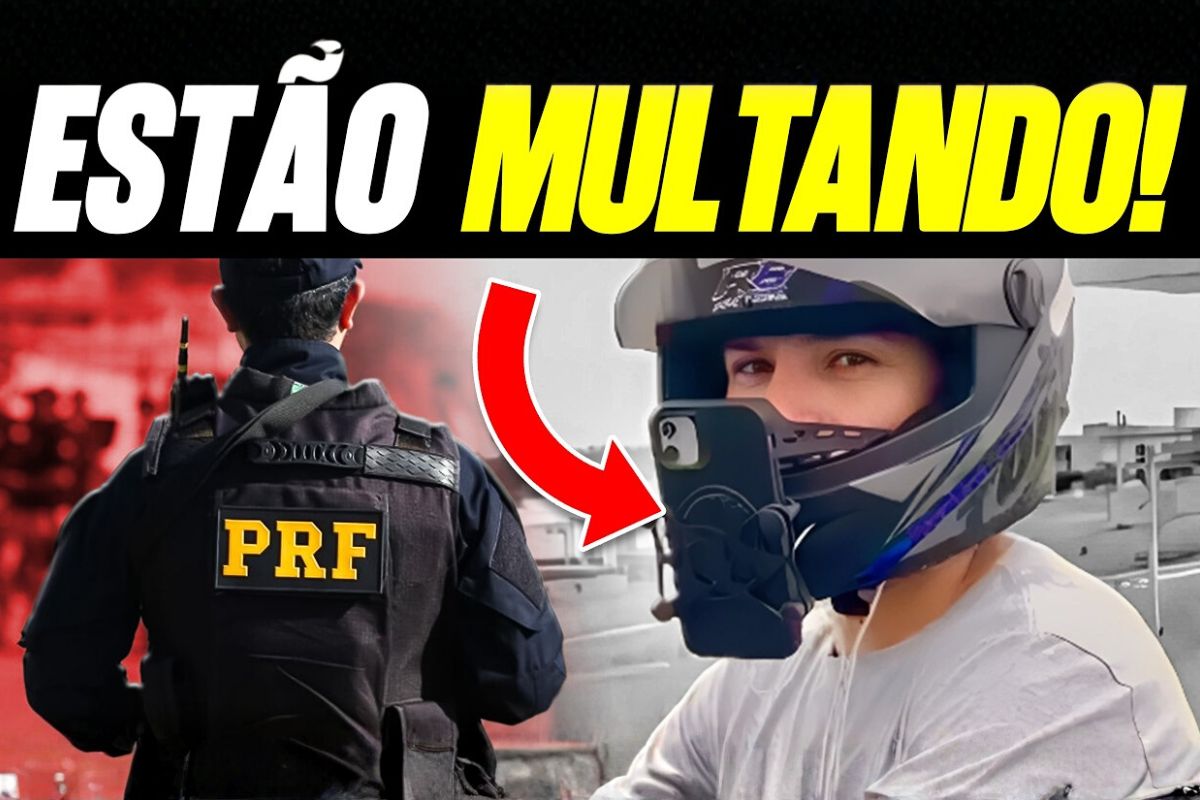 Polêmica entre motociclistas cresce: uso de suporte de celular no capacete e no guidom pode gerar multa? Entenda o que o Código de Trânsito realmente permite.
