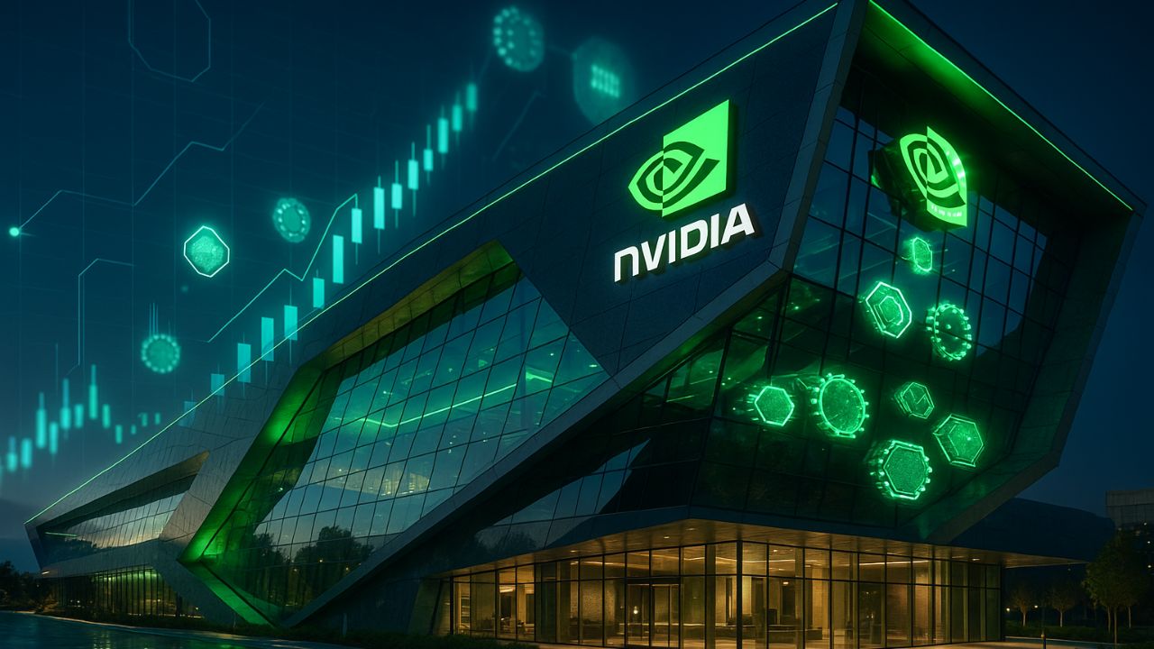 Nvidia se torna a primeira empresa a valer US$ 5 trilhões, liderando o mercado global de IA com seus chips avançados e ações em alta.