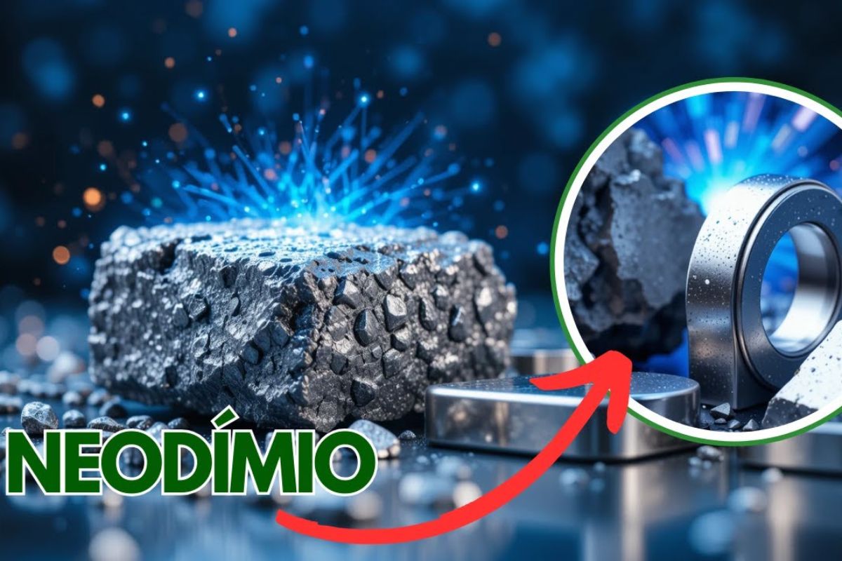 Os ímãs mais potentes do mundo nasceram da fusão entre neodímio, térbio e disprósio, metais de terras raras que impulsionaram a engenharia magnética moderna e redefiniram a força e eficiência industrial. imagem e fonte: canal Emtecorp Esferas e Componentes