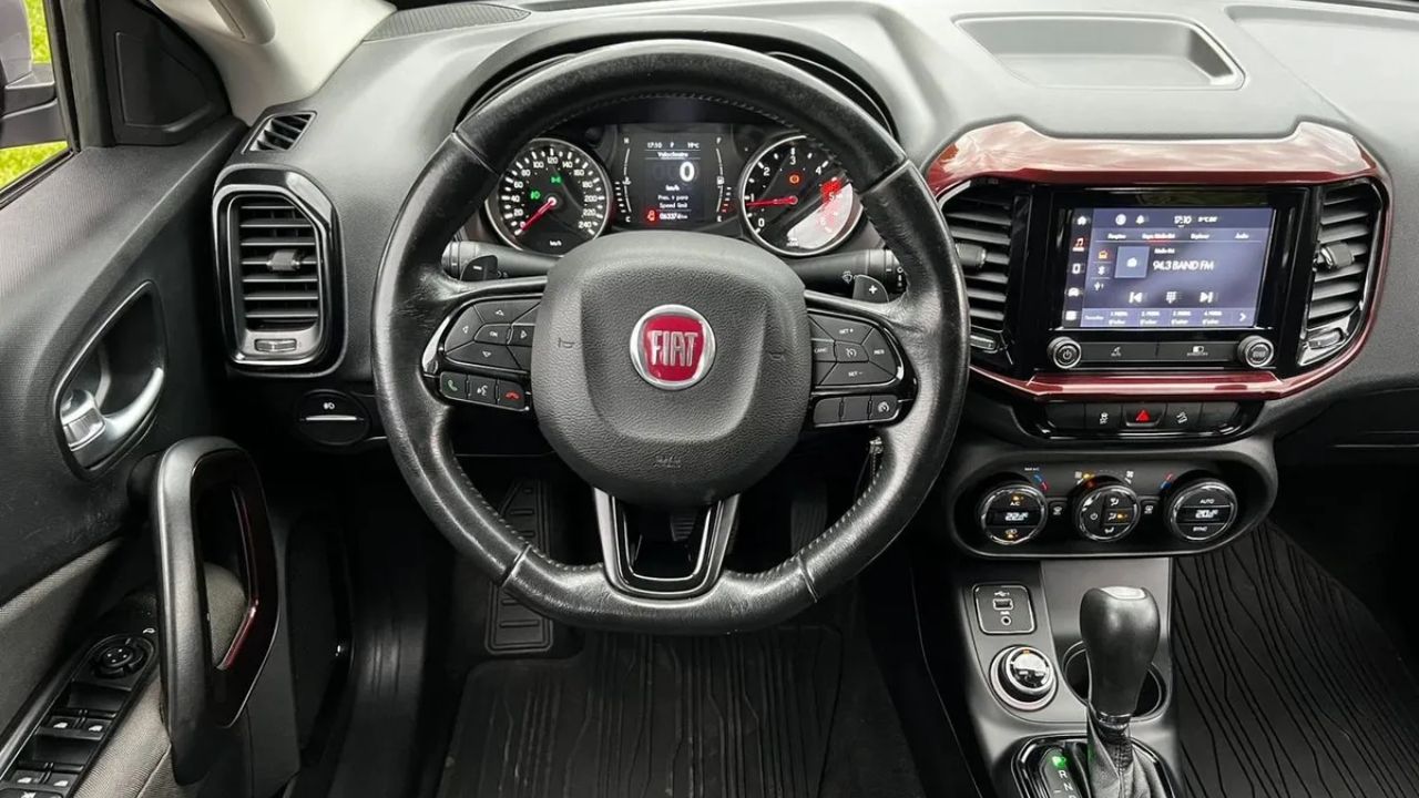 Picape da Fiat por volta de R$ 115 mil: com motor 2.0 turbo diesel, a Fiat Toro entrega 170 cv, o câmbio automático de 9 marchas, tração 4x4 e capacidade de carga de 1 tonelada