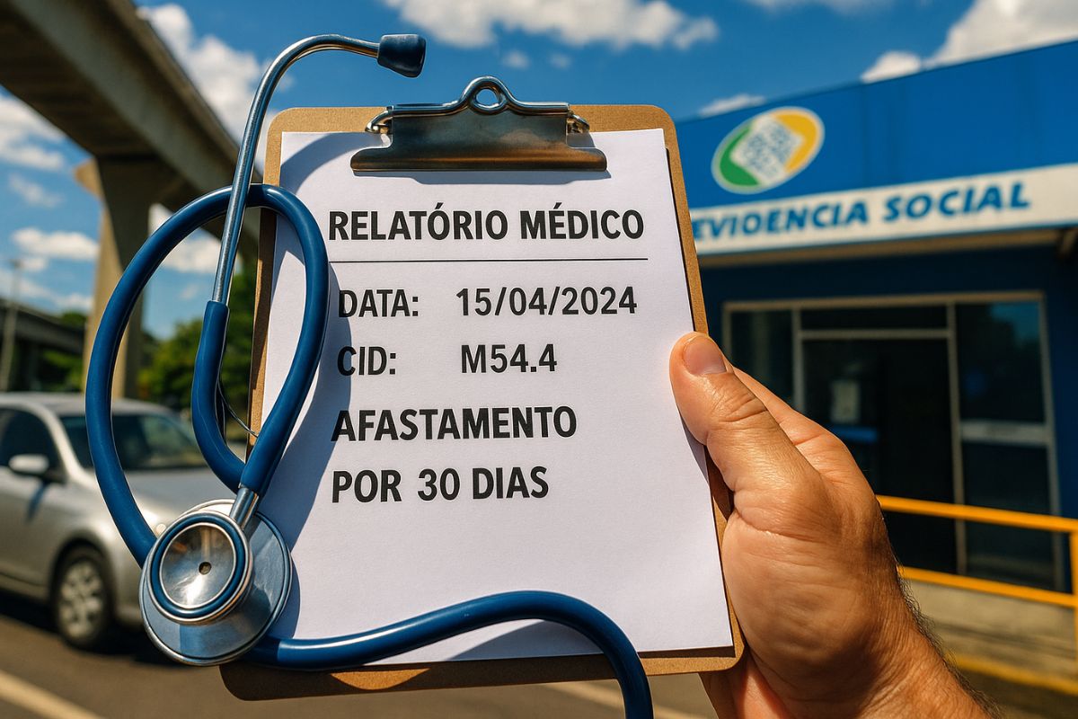 Relatório médico com data, CID e afastamento é decisivo no INSS: saiba como garantir seu auxílio-doença com laudo completo e atualizado.
