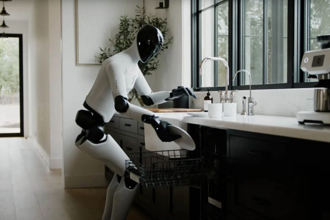 Robô humanoide Figure 03 dobra roupas, limpa mesas e faz entregas após ser eleito uma das melhores invenções de 2025 pela Time