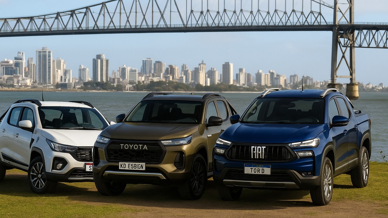Fiat Strada, Toyota Hilux, Fiat Toro