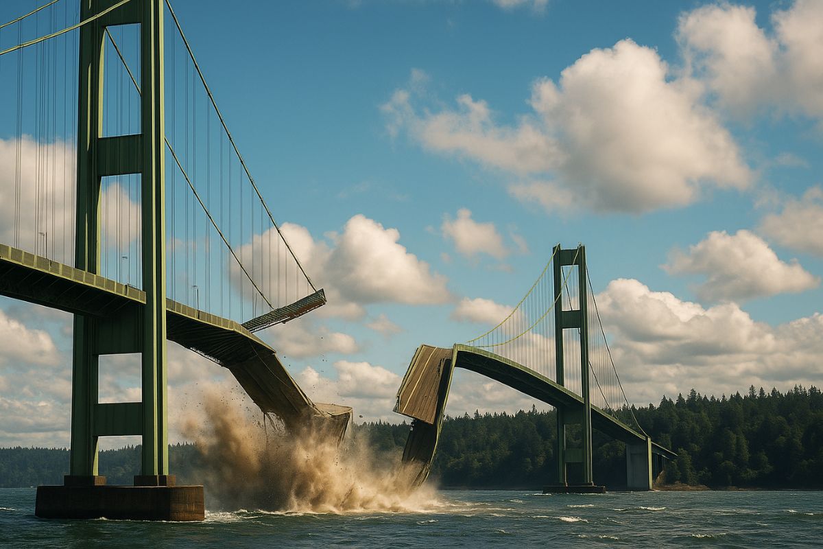 O colapso da Ponte Tacoma Narrows revelou à engenharia que vento, aerodinâmica e rigidez definem a segurança das maiores pontes do mundo.