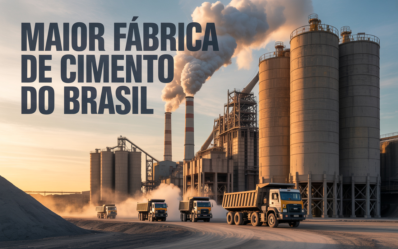 Com 180 mil m² e capacidade de 3,6 milhões de toneladas por ano, a maior fábrica de cimento do Brasil opera há mais de seis décadas e segue como um dos pilares da construção nacional