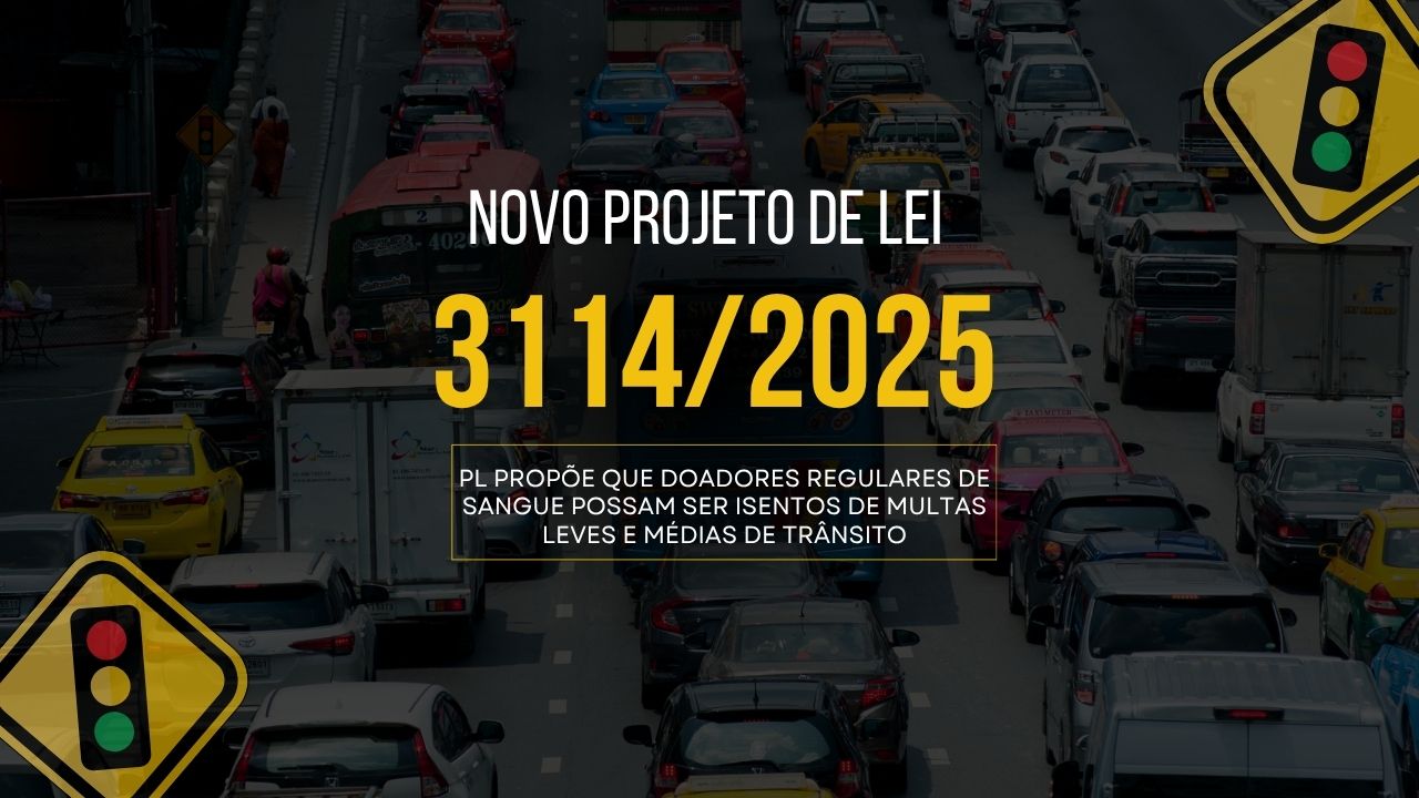 PL propõe que doadores regulares de sangue possam ser isentos de multas leves e médias de trânsito. Veja quem se encaixa na proposta e quais os critérios para a isenção.