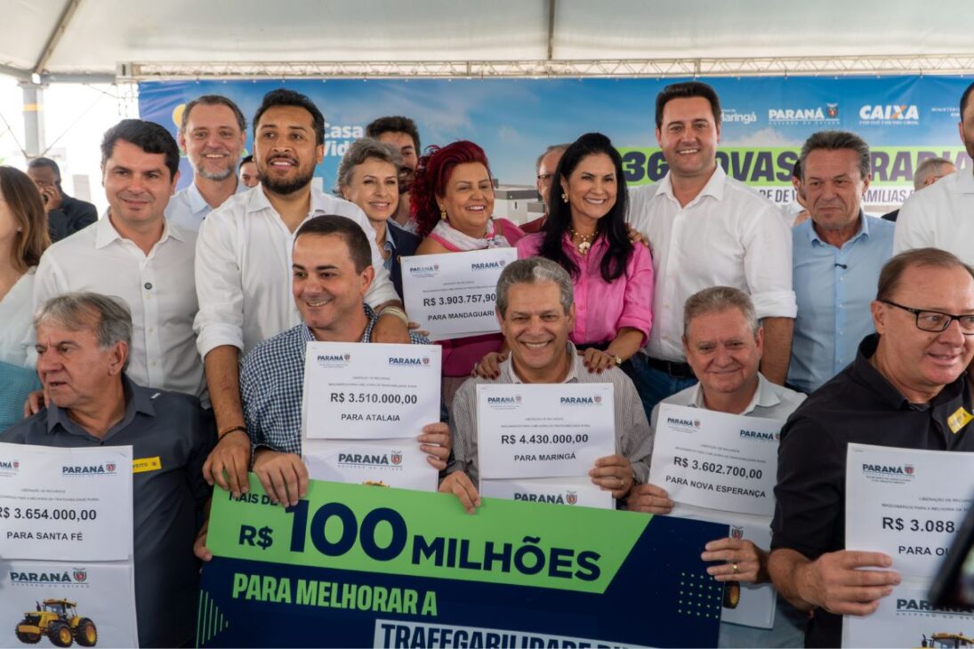 Com apoio estadual para manutenção de estradas rurais, o Paraná destina R$ 210 milhões em equipamentos, fortalecendo a infraestrutura e a trafegabilidade nas regiões agrícolas do interior
