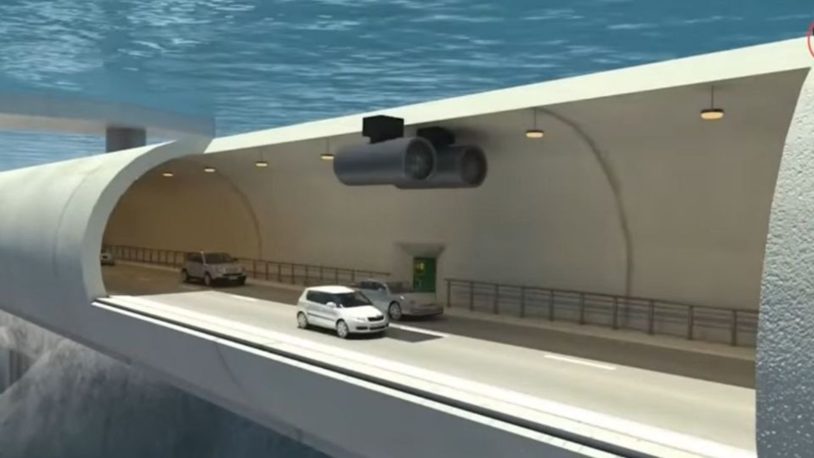 Maior túnel subaquático do mundo, Túnel