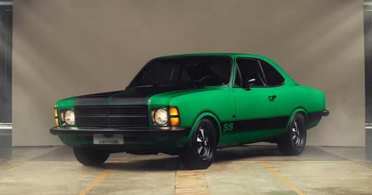 Chevrolet relança clássicos como Opala e Monza em programa de restauração e restomod. Modelos serão leiloados no Brasil em 2025. (Imagem: Divulgação)
