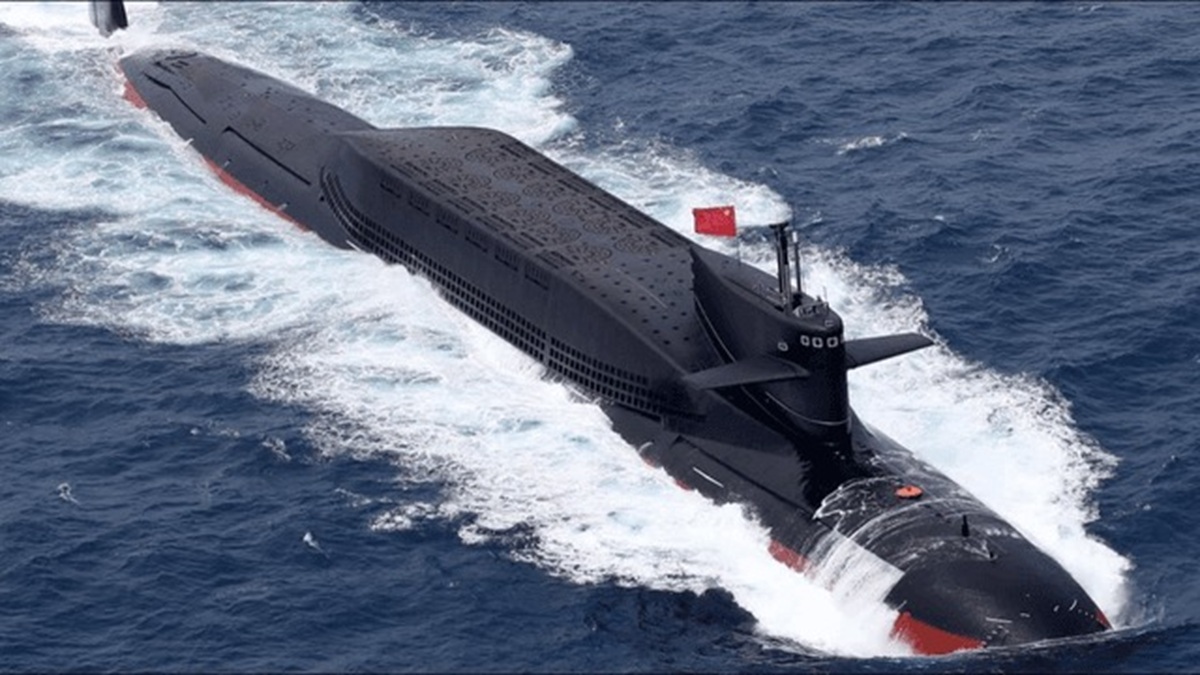 Imagem representativa de um submarino chinês.