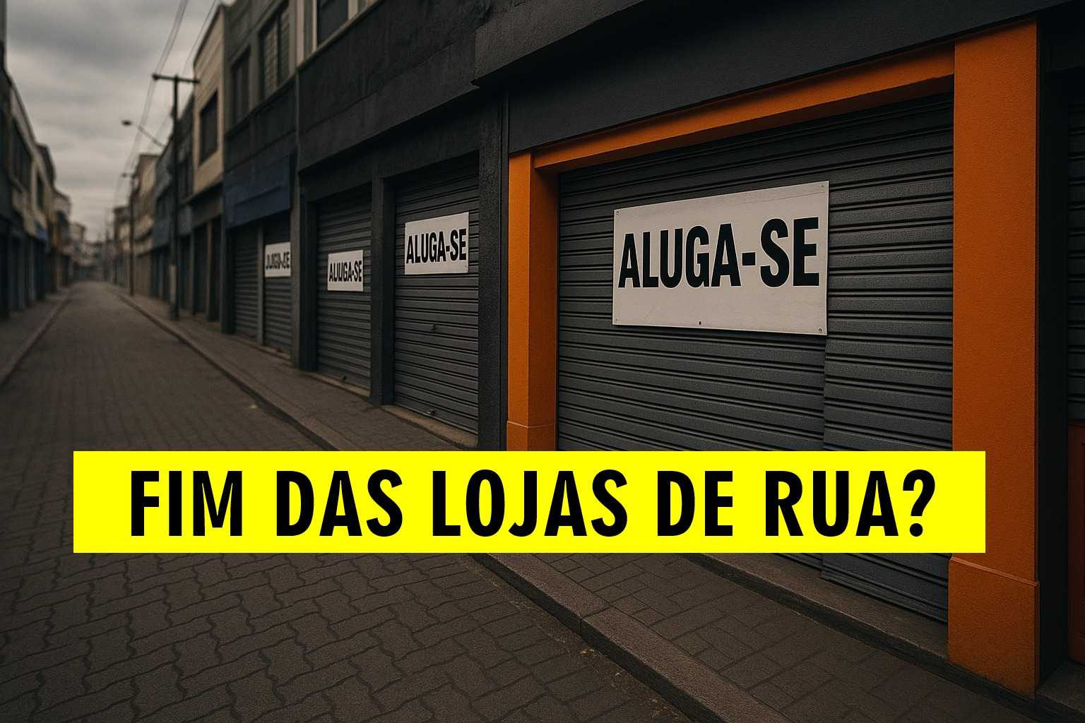 O comércio de rua entra em colapso. Vendas caem 27%, vitrines fecham e o e-commerce fatura bilhões com frete grátis e entregas em 24 horas.