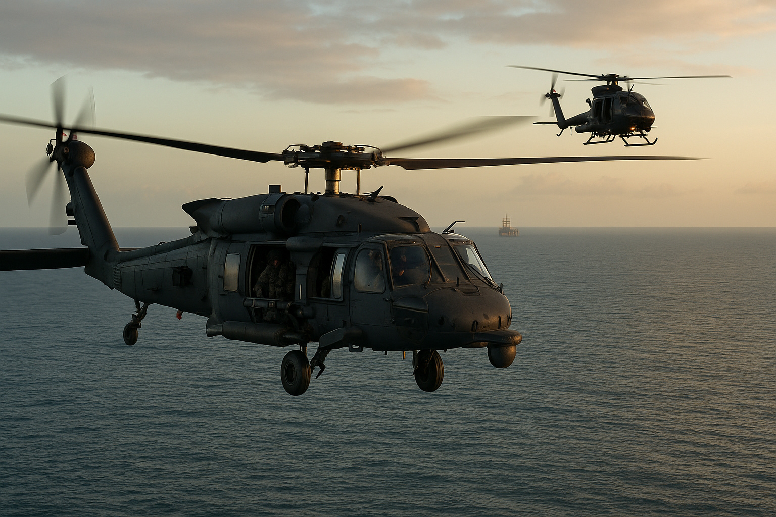 Helicópteros dos EUA vistos perto da Venezuela levantam suspeitas sobre nova missão secreta dos Night Stalkers