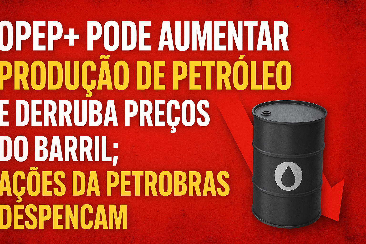 Opep+ avalia aumento da produção de petróleo e provoca queda nas ações da Petrobrás
