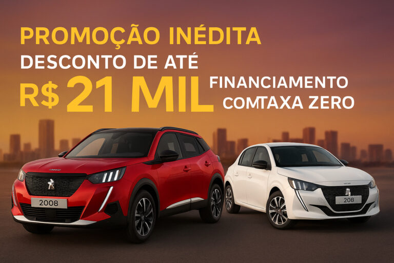 Peugeot faz promoção inédita com até R$ 21 mil de desconto em carros ...