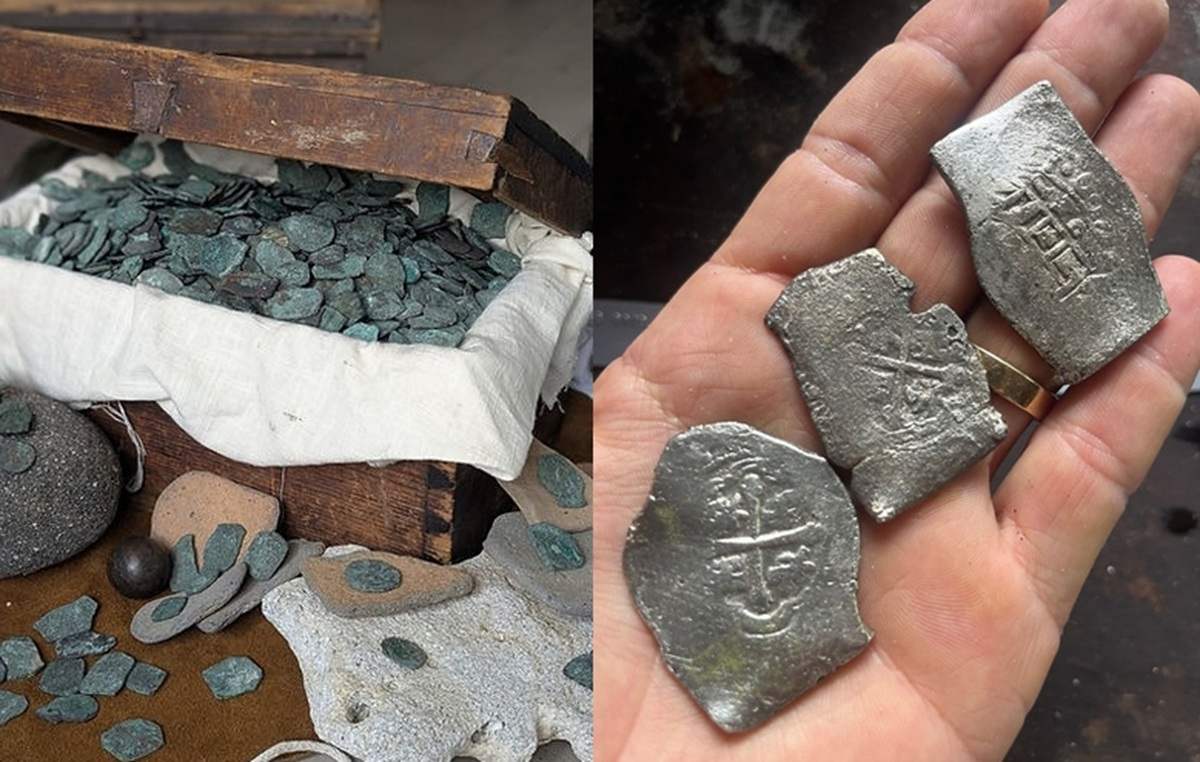 Mais de 1.000 moedas de prata e ouro do naufrágio da Frota de 1715, avaliadas em US$ 1 milhão, são recuperadas na Costa do Tesouro, na Flórida