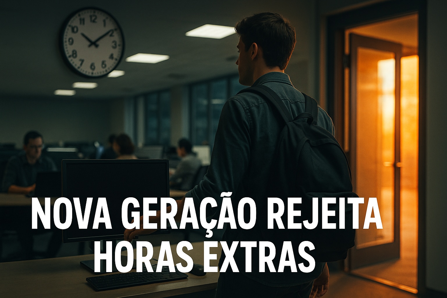 O fim da cultura das horas extras: jovem da Geração Z deixa o trabalho no minuto exato do fim do expediente, viraliza e simboliza a ruptura com o modelo corporativo tradicional