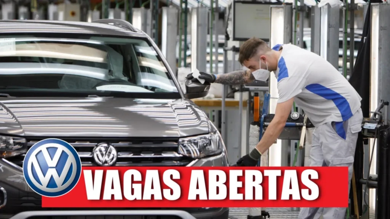 Volkswagen, uma das maiores fabricantes de automóveis do mundo, convoca candidatos sem experiência a procura do primeiro emprego para vagas de estágio 2026; salário de R$ 2,1 mil reais, mais benefícios!