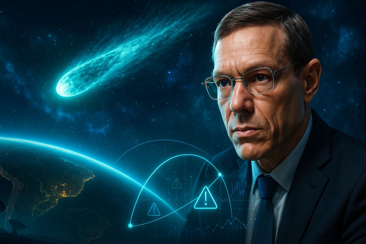 Avi Loeb diz que o cometa 3I/ATLAS pode ser um objeto interestelar e até uma espaçonave alienígena, capaz de causar um evento global raro.