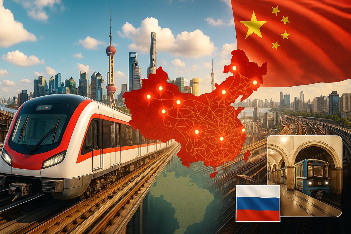 China domina metrôs com os maiores sistemas de metrô do mundo; transporte de massa impulsiona a produtividade urbana e fortalece sistemas de metrô.