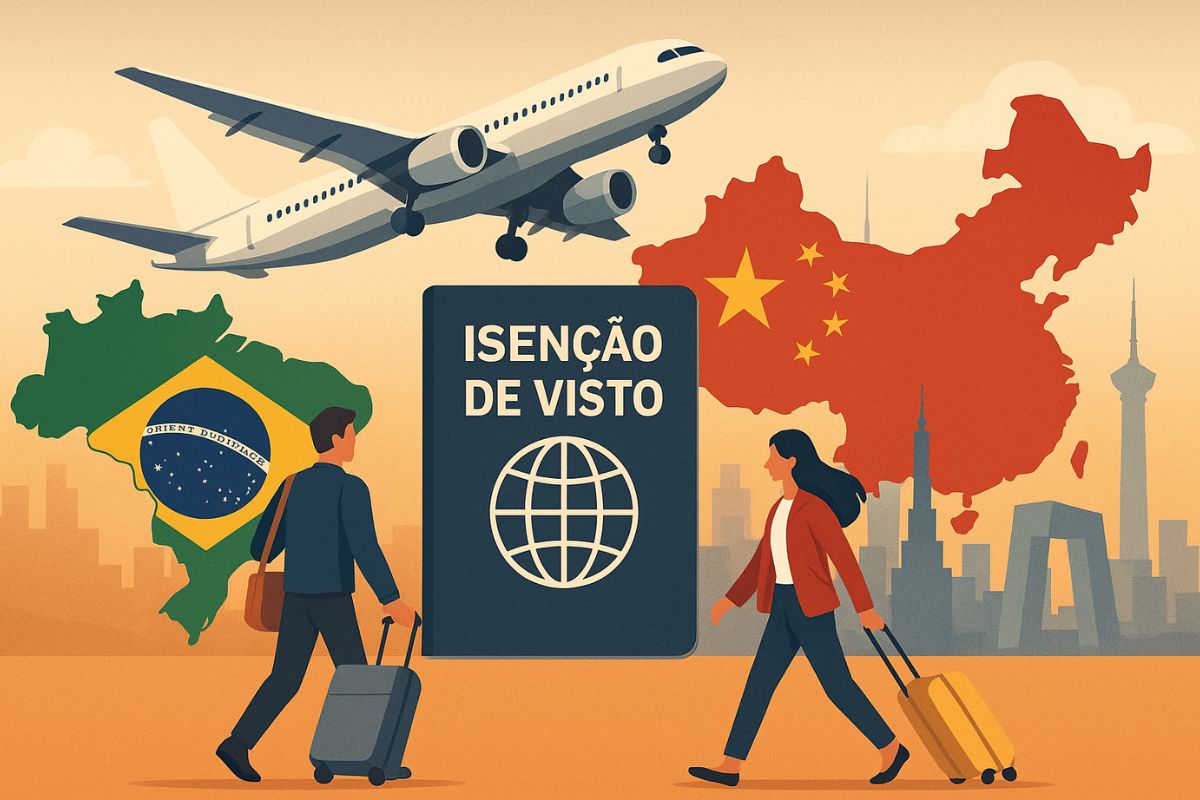 Brasileiros viajam à China com isenção de visto, impulsionando o turismo em cidades como Pequim, símbolo da nova conexão entre os países.