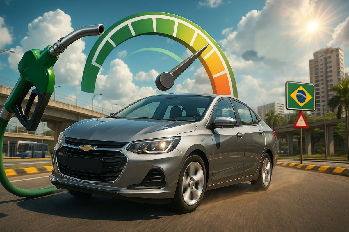 Onix Plus 2026 é sedã compacto com motor 1.0 turbo, câmbio automático e pacote de segurança, unindo eficiência e consumo baixo para uso urbano e rodoviário.