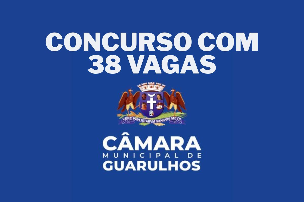 Concurso da Câmara de Guarulhos terá edital até março e 38 vagas para técnico legislativo e analista legislativo. Confira etapas, prazos e requisitos.