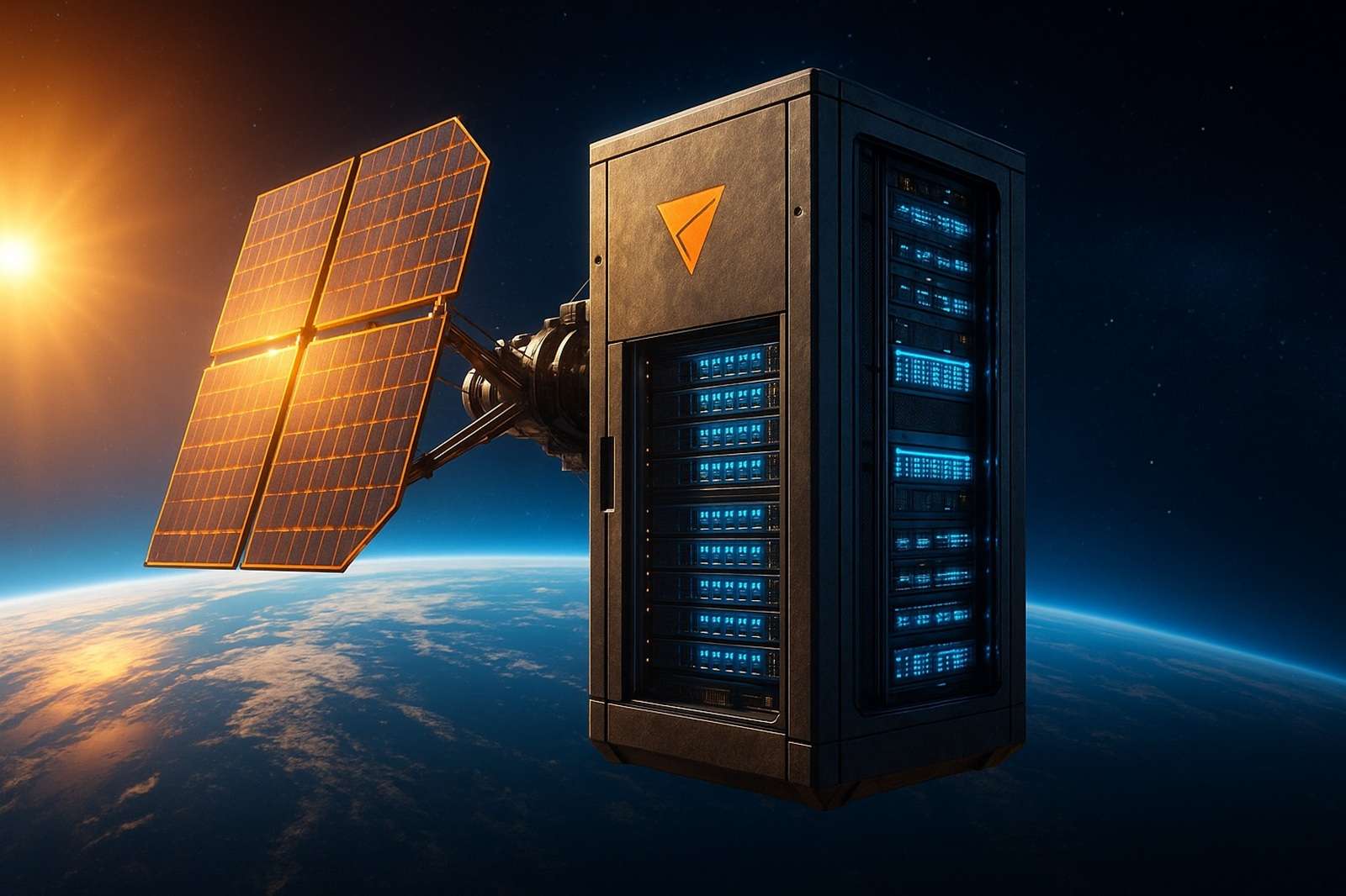 Gigantes da tecnologia disputam a criação de data centers no espaço, usando energia solar constante e satélites interligados para atender a demanda por IA