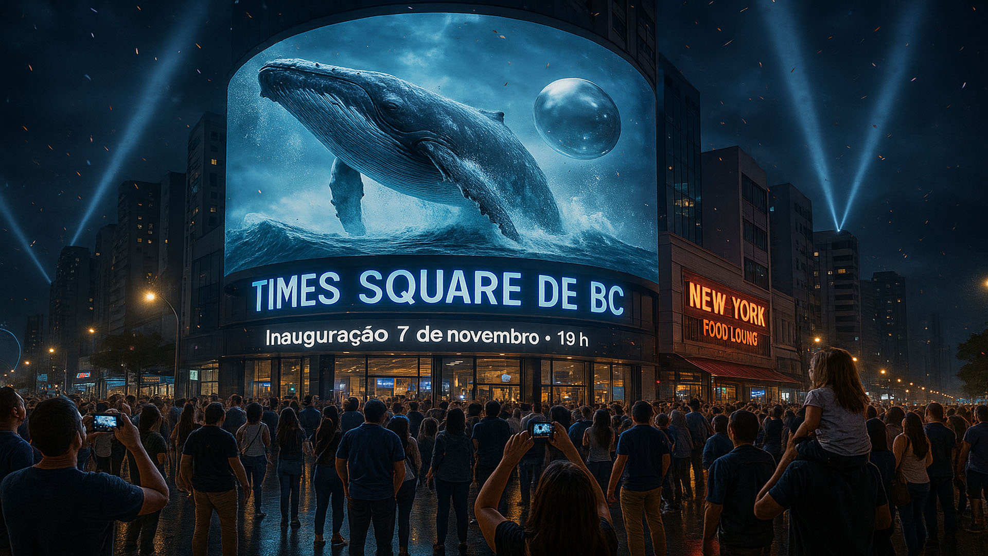 Destino brasileiro conhecido como cidade dos milionários vai inaugurar sua própria Times Square inspirada em Nova York com telão 5D gigante