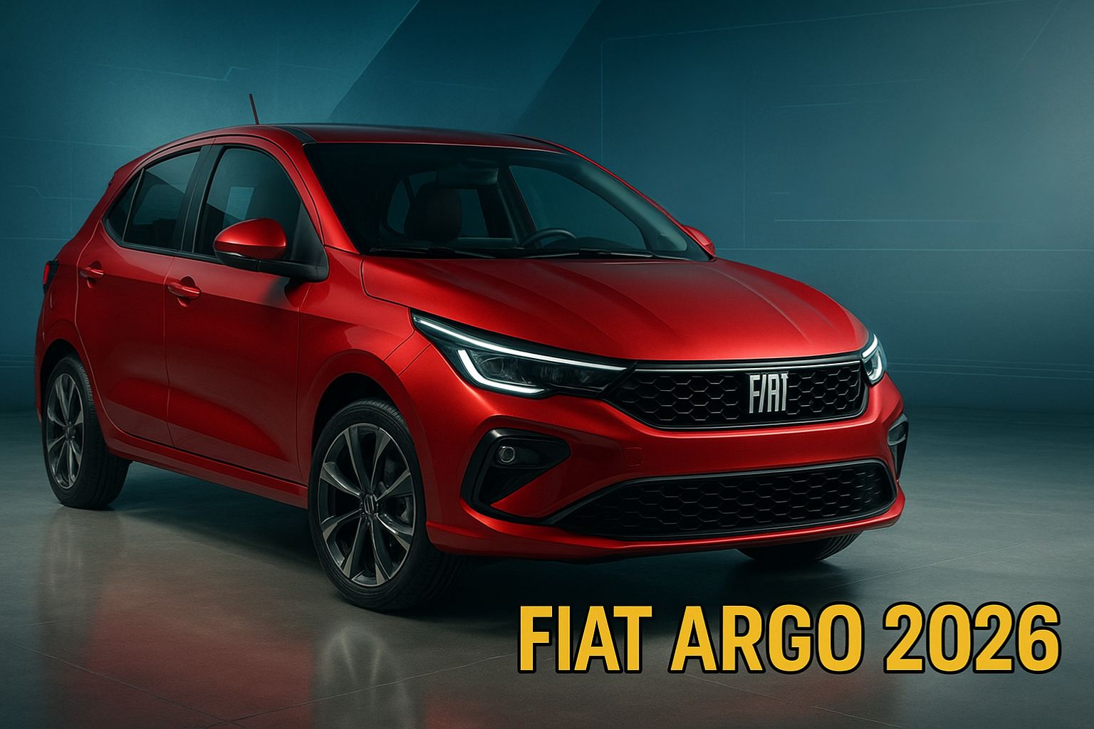 Fiat anuncia para 2026 uma nova versão do Argo com motor 1.0 flex de 75 cv, consumo de até 14,5 km/l e foco em tecnologia, conectividade e eficiência no segmento dos hatches compactos