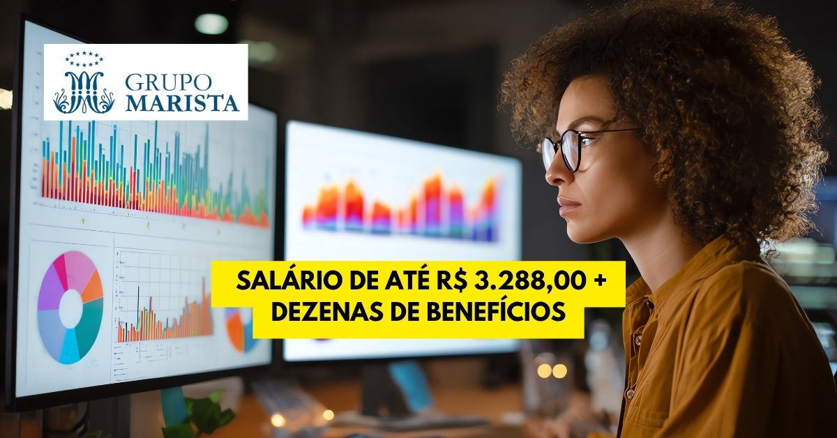 Trabalhe de segunda a sexta das 08h às 17h24 no Grupo Marista como Analista de Transformação e receba salário de até R$ 3.000 + benefícios como Plano de Saúde Unimed, Previdência Privada e Vale Transporte na vaga disponível em Curitiba