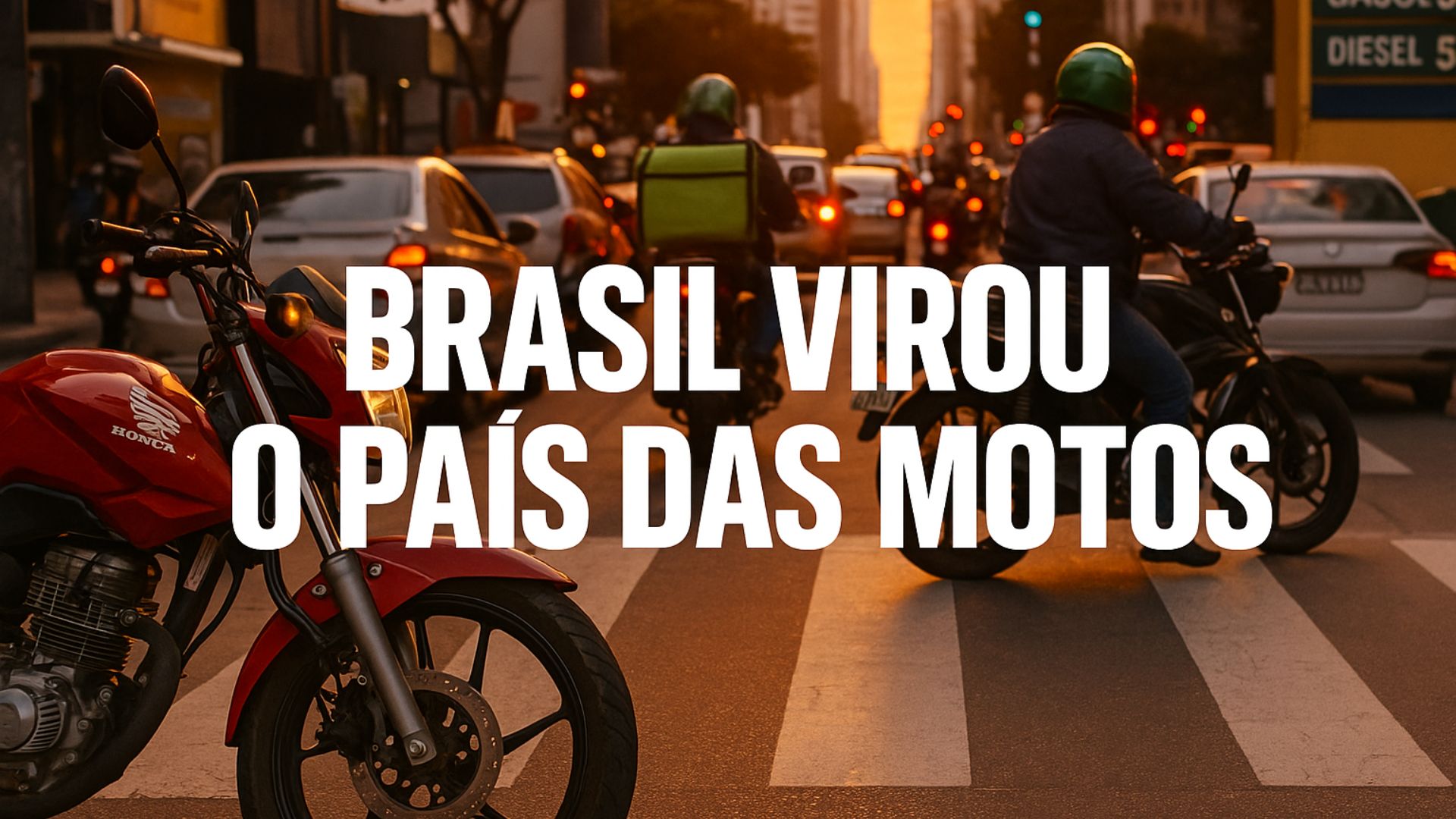 Motos até 160 cilindradas dominam o Brasil e impulsionam a indústria nacional. Descubra por que o país virou potência sobre duas rodas.
