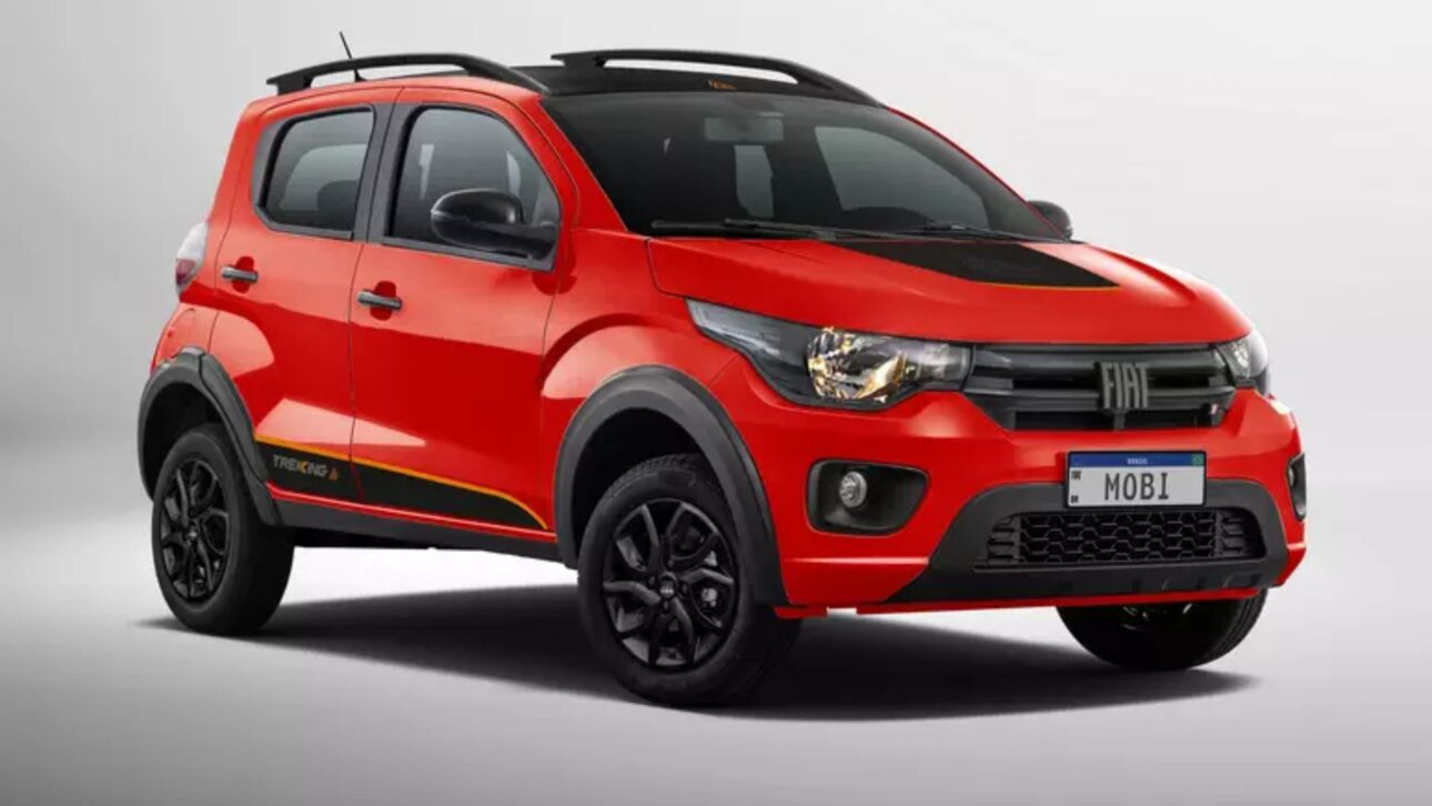 Fiat Mobi 2025 mantém posição entre os carros mais baratos do Brasil, com motor 1.0 e câmbio manual. (Imagem: reprodução)