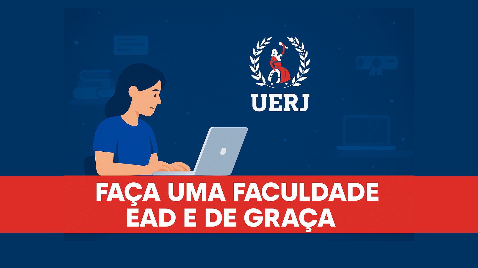 Vestibular EAD da UERJ oferece 940 vagas gratuitas em licenciaturas com cotas. Inscrições até 9/11/2025. Taxa R$ 89,90.