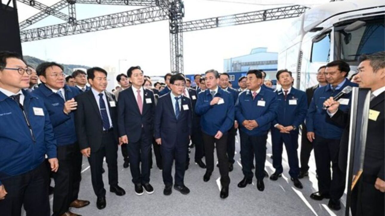 Fábrica da Hyundai em Ulsan para produção de células a combustível de hidrogênio reforça aposta automotiva em mobilidade sustentável. (Imagem: Hyundai Motor Company)
