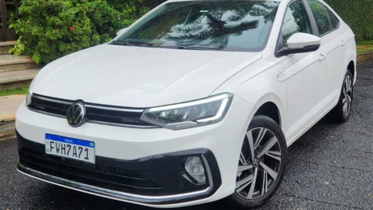 Conheça o VW Virtus Highline 2024: motor 1.0 200 TSI de 128 cv, até 706 km de autonomia e porta-malas de 521 l no mercado de usados.