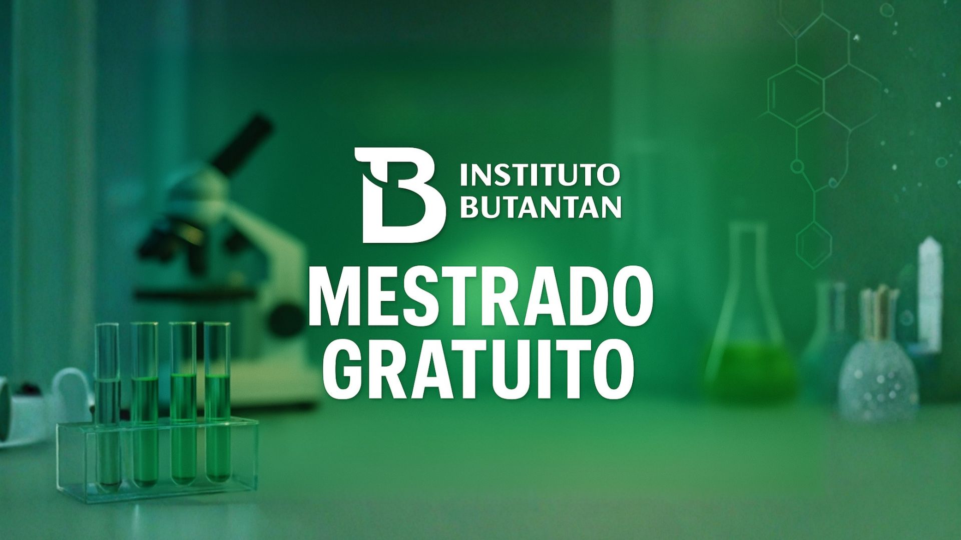 Inscrições abertas para o mestrado profissional gratuito em Biotecnologia e Bioprocessos no Instituto Butantan, voltado a graduados em ciências biológicas e farmacêuticas.
