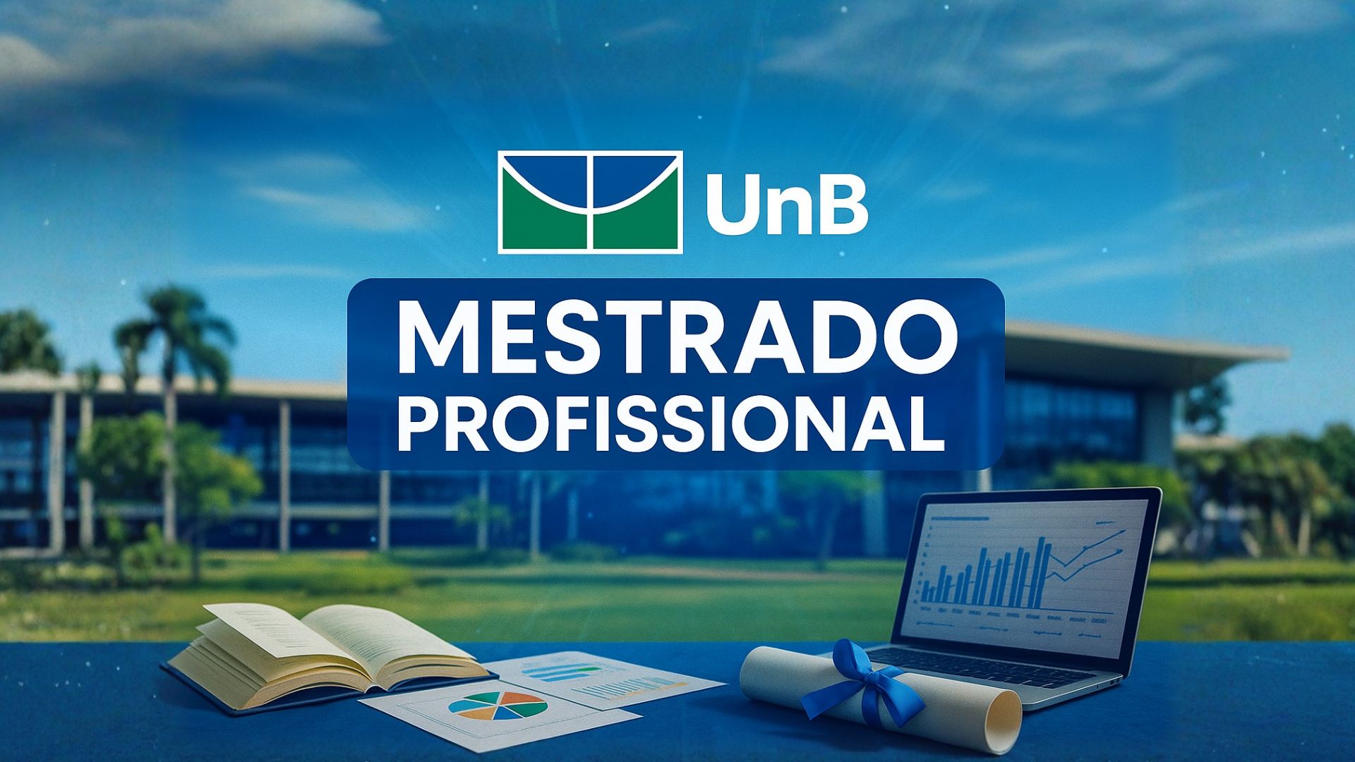 UnB abre seleção para mestrado profissional em Educação com 30 vagas e foco em pesquisa aplicada, gestão e políticas públicas.