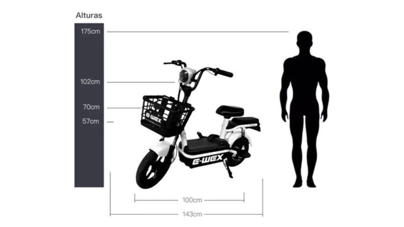 Scooter elétrica Bikelete 350W roda até 25 km, carrega na tomada comum, não exige CNH e custa menos de R$ 4 mil.