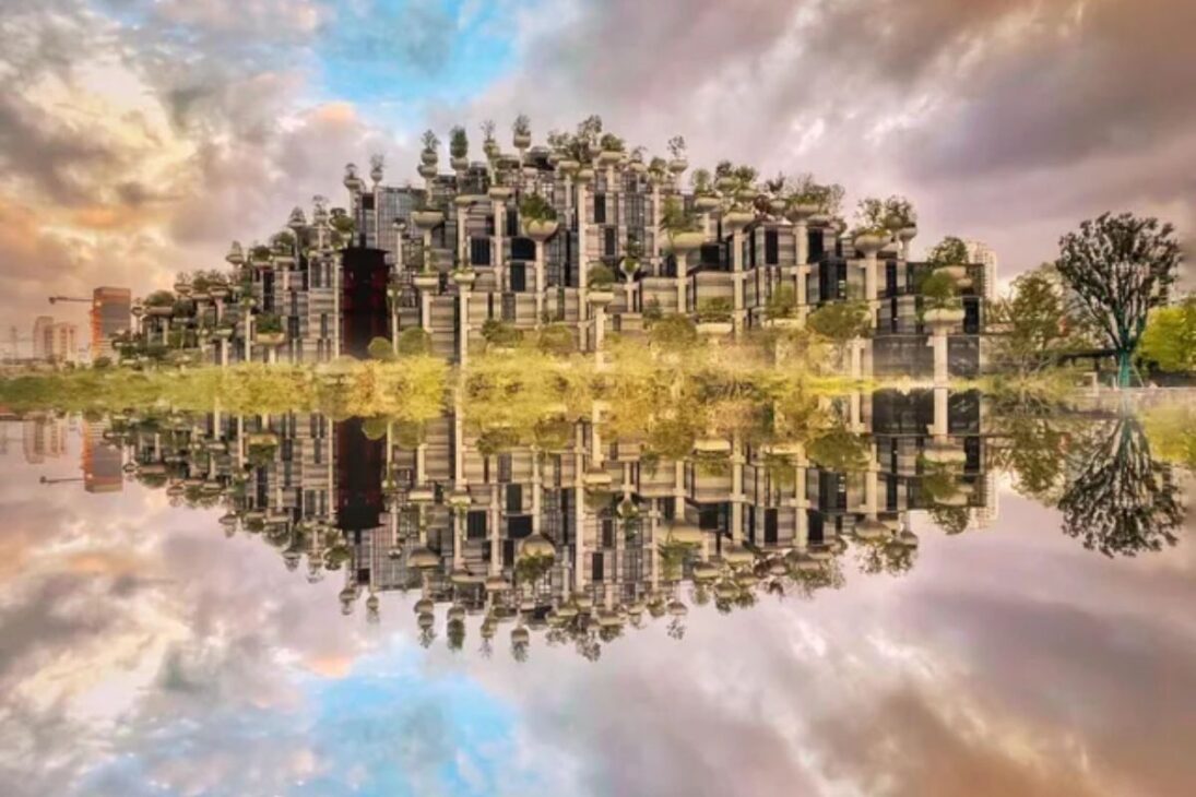 Mil árvores e 300 mil m²: o 'Sky Garden' da China transforma um shopping em montanha viva e muda o conceito de arquitetura urbana