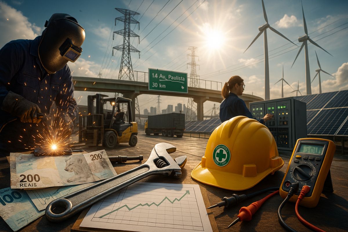 profissões técnicas em alta: salários e trilhas em petróleo e gás, automação industrial, mecatrônica e manutenção de aeronaves; veja setores e qualificação.