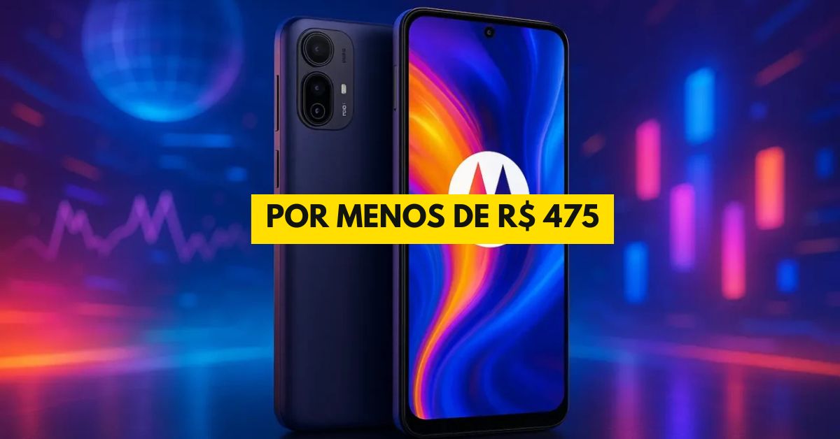 Custando menos de R$ 475 com cupom no Mercado Livre, o Motorola Moto G05 surge como uma das ofertas mais agressivas do segmento de entrada, bateria de 5.200 mAh com recarga de 18 W, 12GB com RAM e muitio mais!